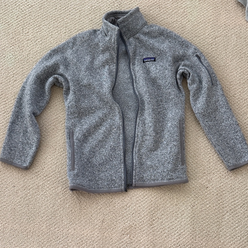 Patagonia Heather Gray Fleece Jacket